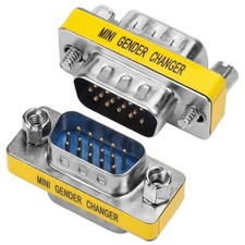 ENUODA 2 Pack Gender Changers 15 Pin Male to HDB15-2pcs(3 rows,Male Male) picture