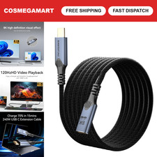 10FT USB C Extension Cable, 40Gbps Data Transfer, 240W Fast Charging, 8K Video picture