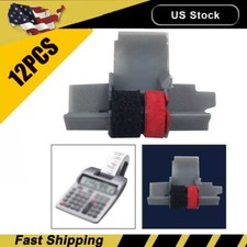 12pcs IR-40T Black & Red Calculator Ink Rollera for CP13 NR42 IR40T Sharp Casio picture