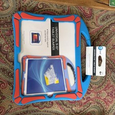 NEW ONN KIDS SAFE TABLET COVER BUMPER PROTECTOR BLUE picture