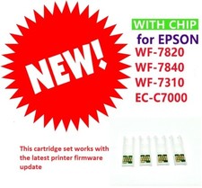 4 x T812 Single use chip T812 812 XL chip for WF7840 WF7820 WF7310 picture
