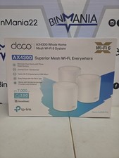 TP-Link Deco AX4300 Pro Dual-Band Wi-Fi 6 Mesh System, White, 3-Pack New Sealed picture