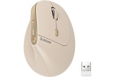 MAM3 Ergonomic Vertical Wireless Rechargeable Mouse 4 Adjustable DPI Beige picture