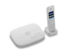 Ooma Telo Air and Handset. Free Internet Home Phone Service Wi-Fi White picture