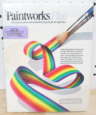 Vintage Rare New / NOS 1986 ActiVision Apple II GS PAINTWORKS PLUS Software USA picture