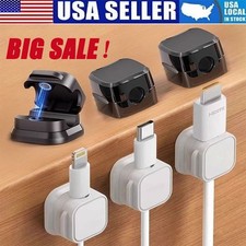 6/12Pcs Magnetic Cable Clips & Cord Holder, Under Desk Cable Management picture