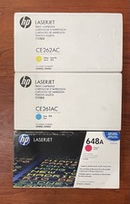 New Genuine HP 658A Toner Set CE261AC Cyan, CE262AC Yellow, CE263A Magenta picture