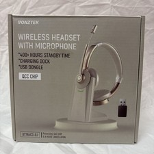 New VONZTEK BT786CD-BJ Wireless Bluetooth On-Ear Boom Mic, Dock, USB Dongle picture