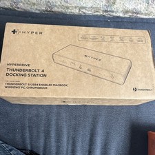 New Hyper HyperDrive Thunderbolt 4 HDTB4D-US Docking Station -HDMI USB SD Silver picture