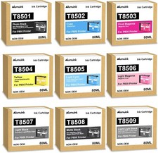 T850 9 pack of Ink Cartridges High Capacity 80ML T8501-T8509 High Yield T850 ink picture
