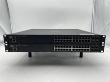 Lot of 2 DELL FORCE10 S25 S25-01-GE-24T 24-PORT SFP NETWORK SWITCH picture