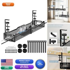 Mzmaxy Cable Management, 25'' Cable Management Under Desk, Cable Tray picture