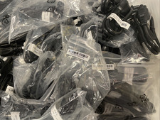 LOT OF 10X I-sheng sp-305B E55943 7A 125 V black power cord 3 prong 2FIT picture