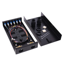 LC-SM 6 Duplex Box Cables 12 Port Wall Mount Fiber Enclosure with Spool picture