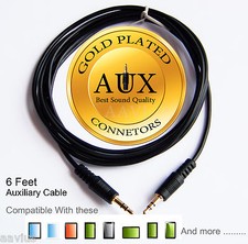 3.5mm Auxiliary Cable Male to Male Stereo Audio Cable for MP3 CAR PC 6 Feet picture