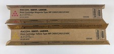 (2) Ricoh Savin Lanier Toners - 841726 Magenta, 841727 Yellow for MP C401SR picture