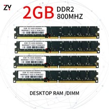 8GB 4x 2GB Kit DDR2 PC2-6400U 800MHz 1.8V CL6 Non-ECC PC DIMM RAM Desktop Memory picture