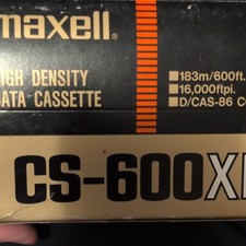 Maxell High Density Data Cassette CS-600XD 600 ft Cassette Packaging picture