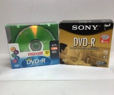 Maxell Color DVD+R 4.7GB 16X Speed 120 Min. 10x Pack & Sony DVD-R 6x Pack picture