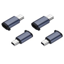 4Pcs Mini USB to USB C Adapter, USB C to Mini USB Adapter, USB C to USB Mini picture