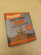 Pimsleur Quick & Simple German 2nd Revised Edition Audio CD Lessons 4 cds picture