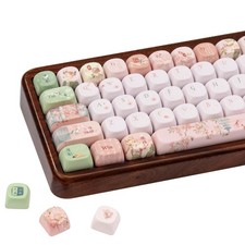 Mint Green Pink PBT Keycap Set Gradient Chinese Style Design Keyboard Caps picture