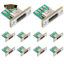 Teansic 10PCS DIY OEM Type C Female C with white baffle, White  picture