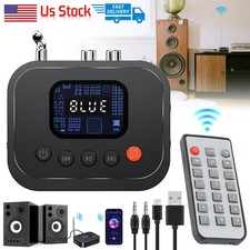 Bluetooth V6.0 Audio Receiver AUX RCA Music Wireless Adapter w/IR Remote Control picture