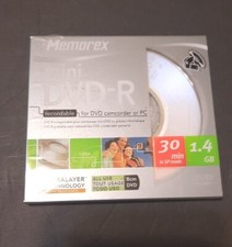 New Memorex Mini DVD-R 4X 1.4 GB 30 Min Recordable BRAND NEW FACTORY SEALED  picture