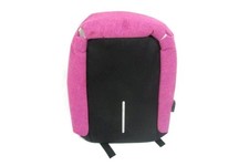 Magenta Black Anti Theft Backpack USB Charging Port Travel School Bag picture