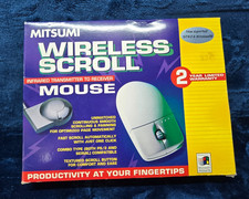 NOS Vintage Mitsumi PS2 Optical Mouse ECM-S6102 2-Button with Scroll Wheel picture