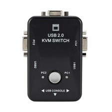 Dual/2-Port USB VGA KVM Switch Box Mouse Keyboard Monitor Sharing Computer PC G picture
