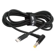 cablecc USB-C to DC 5.5x2.5mm PD Power Cable 65W Output 180cm Black Japan Import picture