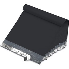 10X13 M4-1000pcs POLY MAILERS SHIPPING ENVELOPES PLASTIC BAGS-Black picture