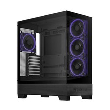 ASUS A31 Plus Black ATX Mid Tower PC Case Tempered Glass ARGB Fans - NEW picture