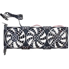 PCIe Cooler Triple 80mm Fan Video Card Cooling 2300rpm Full Height 3pin 4pin picture