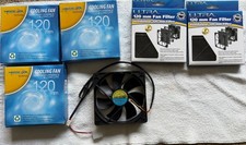 Mass Cool 120mm CPU Cooling fans with Ultra 120 mm Fan Filters (4 total ea) picture