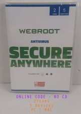 🔥 Webroot Antivirus 2026 | 2 Years 5 Devices | Instant Email Code (no CD)🔥 picture