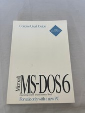 Microsoft MS-DOS 6 Concise User's Guide Manual Operating System Plus Enhanced picture