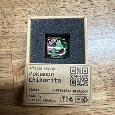 S-CRAFT CHIKORITA ARTISAN POKEMON KEYCAP (CHERRY MX) SCRAFT *BRAND NEW* picture