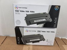 2 Pack Black 330-9523 Toner Cartridge Compatible With Dell 1130 1130N 1133 1135N picture