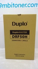 Genuine Duplo DP-F850 220 Masters per Roll x2 Rolls per Box DRF50H  DRF-50H picture