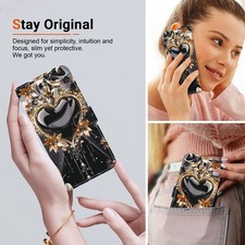 Flip Panda Flower Card Wallet Cover Case for A57 A06 A20 A30 A70 A25 A07 A31 A51 picture