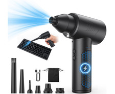 Plumero aire eléctrico 150000RPM LED inalámbrico 3 niveles batería 7500mAh picture
