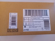 Leviton 492RUHFO Horizontal Manager - Black - NEW Factory Sealed Box picture
