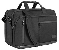Maletín portátil 17.3″ expandible impermeable con correa para viaje negro picture