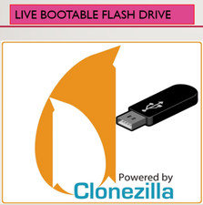 Clonezilla 64 BIT Live BOOTABE USB FLASH DRIVE PARITION TOOLS picture
