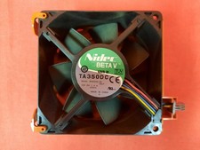 Nidec Betav TA350DC Quiet Case Cooling Thermal Sensor Fan Orange 8471 picture