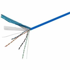 Zoro Select 18617 Data Cable, Cat 5E, 24 Awg, 1000Ft, Blue,  18617 picture