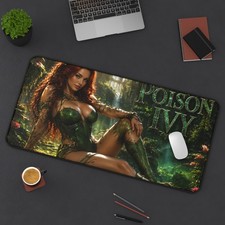 Poison Ivy Desk Mat, Large Gaming Mouse Pad, Fantasy Decor, PC Setup picture